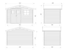 Obrázek k výrobku 39464 - Zahradní domek EKO-LINE Latina 5,6 m2 320 x 205 cm tl. 19 mm