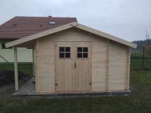 Obrázek k výrobku 34629 - Zahradní domek EKO-LINE Meribel 5,1 + 1,5 m2 404 x 230 cm tl. 19 mm