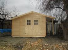 Obrázek k výrobku 34629 - Zahradní domek EKO-LINE Meribel 5,1 + 1,5 m2 404 x 230 cm tl. 19 mm