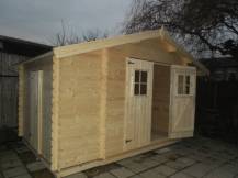 Obrázek k výrobku 34629 - Zahradní domek EKO-LINE Meribel 5,1 + 1,5 m2 404 x 230 cm tl. 19 mm