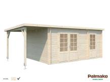 Obrázek k výrobku 52746 - ZAHRADNI DOMEK Ella 13,1 + 3,9 m2 610 x 320 cm tl.: 28 mm