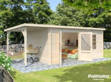 Obrázek k výrobku 52746 - ZAHRADNI DOMEK Ella 13,1 + 3,9 m2 610 x 320 cm tl.: 28 mm