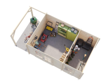 Obrázek k výrobku 52746 - ZAHRADNI DOMEK Ella 13,1 + 3,9 m2 610 x 320 cm tl.: 28 mm