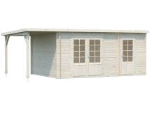 Obrázek k výrobku 52746 - ZAHRADNI DOMEK Ella 13,1 + 3,9 m2 610 x 320 cm tl.: 28 mm