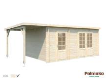 Obrázek k výrobku 52746 - ZAHRADNI DOMEK Ella 13,1 + 3,9 m2 610 x 320 cm tl.: 28 mm