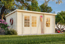 Obrázek k výrobku 52744 - ZAHRADNI DOMEK Ella 13,1 m2 470 x 320 cm tl.: 28 mm