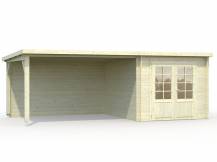 Obrázek k výrobku 34903 - ZAHRADNI DOMEK Ella 6,9 + 10,0 m2 610 x 320 cm tl.: 28 mm