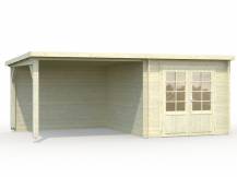 Obrázek k výrobku 34190 - ZAHRADNÍ DOMEK Ella 6,9 + 8,2 m2 Přístřešek