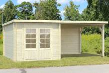 Obrázek k výrobku 34190 - ZAHRADNÍ DOMEK Ella 6,9 + 8,2 m2 Přístřešek