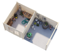 Obrázek k výrobku 34190 - ZAHRADNÍ DOMEK Ella 6,9 + 8,2 m2 Přístřešek