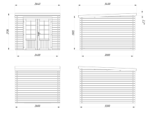 Obrázek k výrobku 34187 - ZAHRADNÍ DOMEK Ella 6,9 m2 240x300