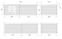 Obrázek k výrobku 34921 - ZAHRADNI DOMEK Ella 8,7 + 10,0 m2 670 x 320 tl.: 28 mm
