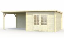 Obrázek k výrobku 34905 - ZAHRADNÍ DOMEK Ella 8,7 + 8,2 m2 610 x 320 tl.:28 mm