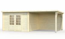 Obrázek k výrobku 34905 - ZAHRADNÍ DOMEK Ella 8,7 + 8,2 m2 610 x 320 tl.:28 mm