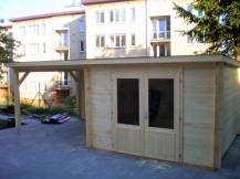 Obrázek k výrobku 34905 - ZAHRADNÍ DOMEK Ella 8,7 + 8,2 m2 610 x 320 tl.:28 mm