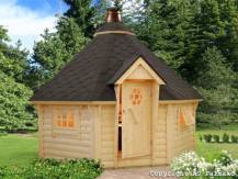 Obrázek k výrobku 18453 - ZAHRADNÍ DOMEK Eva 11,4 m2  (průměr 379 cm) 44mm