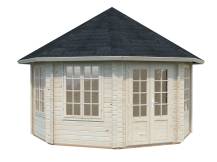 Obrázek k výrobku 20551 - ZAHRADNÍ DOMEK Hanna 14,1 m2  (průměr 421) tl. 44mm