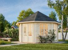 Obrázek k výrobku 20551 - ZAHRADNÍ DOMEK Hanna 14,1 m2  (průměr 421) tl. 44mm