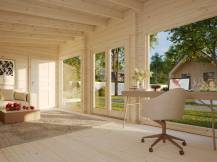 Obrázek k výrobku 31768 - ZAHRADNÍ DOMEK Heidi 22,8 m2  840x320 mm / 22,8m2