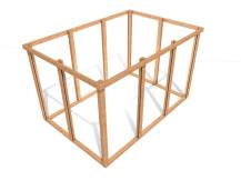 Obrázek k výrobku 61060 - Zahradní domek HEROLD A3322 6,3 m2 327x221 cm tl. 19 mm