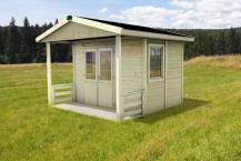 Obrázek k výrobku 79209 - Zahradní domek HEROLD A3322 Premium s terasou (6,3 + 3,5 m2) Zahradní domek HEROLD A3322 Premium s terasou (6,3 + 3,5 m2)