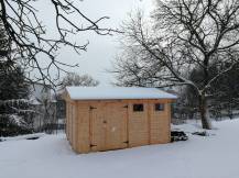 Obrázek k výrobku 61061 - Zahradní domek HEROLD A3344 12,9 m2 327x433 cm tl. 19 mm