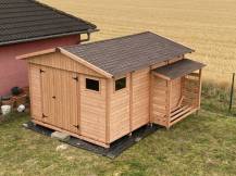 Obrázek k výrobku 61061 - Zahradní domek HEROLD A3344 12,9 m2 327x433 cm tl. 19 mm