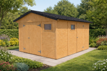 Obrázek k výrobku 61061 - Zahradní domek HEROLD A3344 12,9 m2 327x433 cm tl. 19 mm