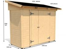 Obrázek k výrobku 62871 - Zahradní domek HEROLD P2711a 2,4 m2