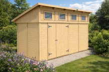 Obrázek k výrobku 61322 - Zahradní domek HEROLD P4422 8,5 m2 443x221 cm tl. 19 mm