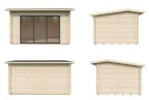 Obrázek k výrobku 82557 - Zahradní domek INES 11,1 m2 s posuvnými dveřmi Zahradní domek INES 11,1 m2 s posuvnými dveřmi