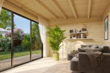 Obrázek k výrobku 82557 - Zahradní domek INES 11,1 m2 s posuvnými dveřmi Zahradní domek INES 11,1 m2 s posuvnými dveřmi