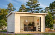 Obrázek k výrobku 82557 - Zahradní domek INES 11,1 m2 s posuvnými dveřmi Zahradní domek INES 11,1 m2 s posuvnými dveřmi