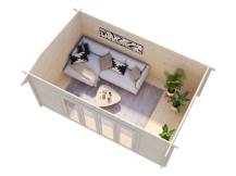 Obrázek k výrobku 39276 - Zahradní domek INES 13,7 m2 500 x 320 cm tl. 44 mm