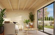 Obrázek k výrobku 82559 - Zahradní domek INES 13,7 m2 s posuvnými dveřmi Zahradní domek INES 13,7 m2  s posuvnými dveřmi