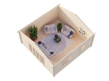 Obrázek k výrobku 21044 - ZAHRADNÍ DOMEK Irene 27,7 m2 (560x560cm) tl. 70mm