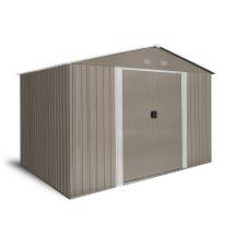 Obrázek k výrobku 82473 - Zahradní domek kovový 3 x 2,4 m Riwall PRO RMSA 8x10 hnědý
