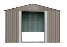 Obrázek k výrobku 82473 - Zahradní domek kovový 3 x 2,4 m Riwall PRO RMSA 8x10 hnědý