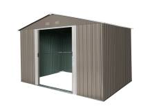 Obrázek k výrobku 82473 - Zahradní domek kovový 3 x 2,4 m Riwall PRO RMSA 8x10 hnědý