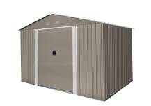 Obrázek k výrobku 82473 - Zahradní domek kovový 3 x 2,4 m Riwall PRO RMSA 8x10 hnědý