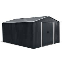 Obrázek k výrobku 91884 - Zahradní domek kovový Riwall PRO RMSA 12x10 antracit