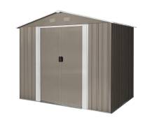 Obrázek k výrobku 82471 - Zahradní domek kovový Riwall PRO RMSA 6x8 hnědý