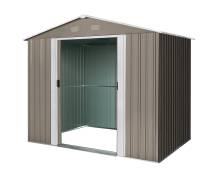 Obrázek k výrobku 82471 - Zahradní domek kovový Riwall PRO RMSA 6x8 hnědý