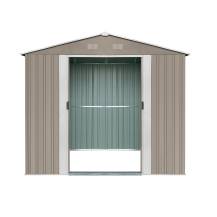 Obrázek k výrobku 82471 - Zahradní domek kovový Riwall PRO RMSA 6x8 hnědý