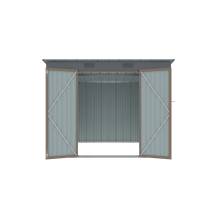 Obrázek k výrobku 82475 - Zahradní domek kovový Riwall PRO RMSP 6x8 hnědý