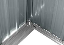 Obrázek k výrobku 91886 - Zahradní domek kovový Riwall PRO RMSP 9x8 Anthracite LUX antracit