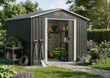 Obrázek k výrobku 71982 - zahradní domek LANITPLAST MAXTORE 65 ANTRACIT LG1845