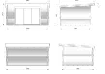 Obrázek k výrobku 82528 - Zahradní domek LEA 14,2 m2 s posuvnými dveřmi Zahradní domek LEA 14,2 m2 s posuvnými dveřmi