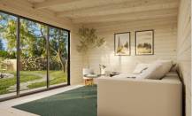 Obrázek k výrobku 82528 - Zahradní domek LEA 14,2 m2 s posuvnými dveřmi Zahradní domek LEA 14,2 m2 s posuvnými dveřmi