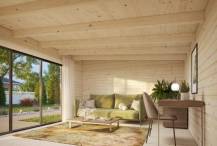 Obrázek k výrobku 82540 - Zahradní domek LEA 19,4 m2 s posuvnými dveřmi s dvojitým sklem Zahradní domek LEA 19,4 m2 s posuvnými dveřmi s dvojitým sklem